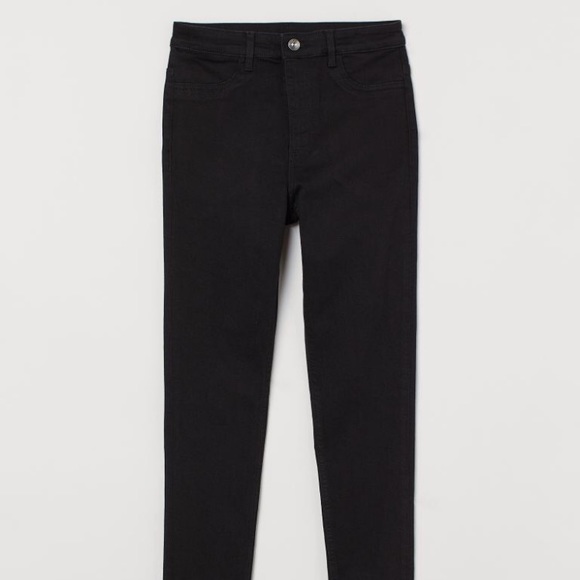 H&M super skinny high jeans in black. Size US 0. - Picture 3 of 10
